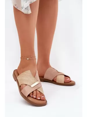 Dámské pantofle VINCEZA 17385 BEIGE