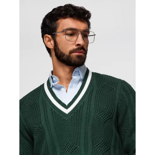  Pánský svetr OMBRE OM-SWSW-0151 GREEN 