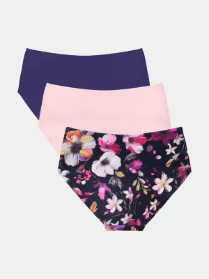 Dámské kalhotky UNDER ARMOUR UA PURE STRETCH NOSHOW HIPSTER-PRINT - 1383896-001 RŮŽOVÁ