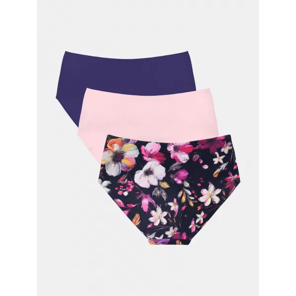  Dámské kalhotky UNDER ARMOUR UA PURE STRETCH NOSHOW HIPSTER-PRINT - 1383896-001 RŮŽOVÁ 