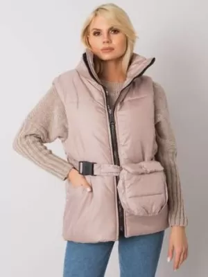 Dámská vesta EX MODA EM-KZ-611.40X BEIGE
