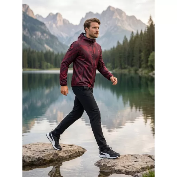  Pánská softshellová bunda premium ALTISPORT VOJ/ALM072JACK01 WINE/RED 