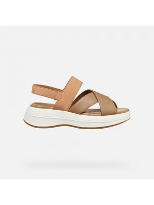 Dámské sandály GEOX SPHERICA ECUB-3 S G012857 HNĚDÁ