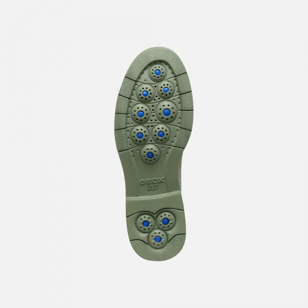  Dámské mokasíny GEOX SPHERICA EC1 B G013072 ZELENÁ 
