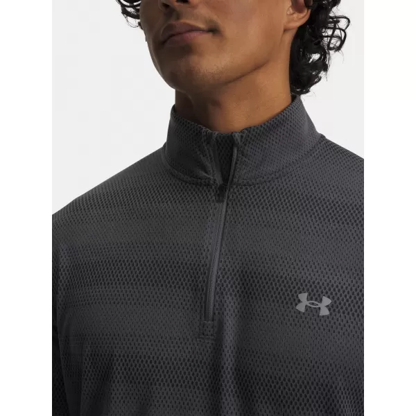  Pánské triko UNDER ARMOUR UA VELOCITI 1/4 ZIP 6010887-025 ŠEDÁ 