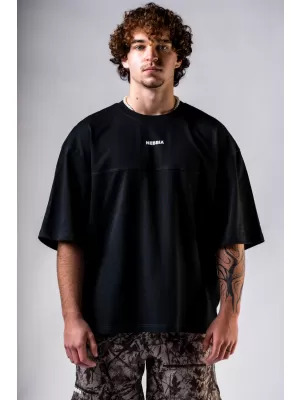 NEBBIA Oversized tričko POWER 898 BLACK
