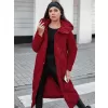 Dámský kabát DSTREET BORDOVÁ
