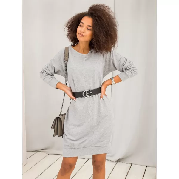 Dámské šaty BASIC FEEL GOOD RV-TU-5184.93P GRAY 