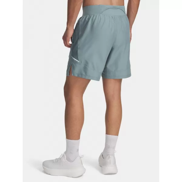  Pánské kraťasy UNDER ARMOUR UA LAUNCH PRO 2N1 7'' SHORTS 1376831-323 ZELENÁ 
