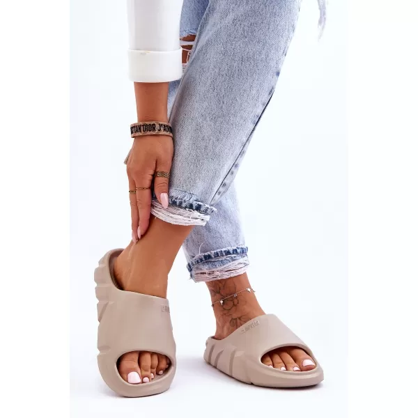  Dámské pantofle BIG STAR LL274593 BEIGE 
