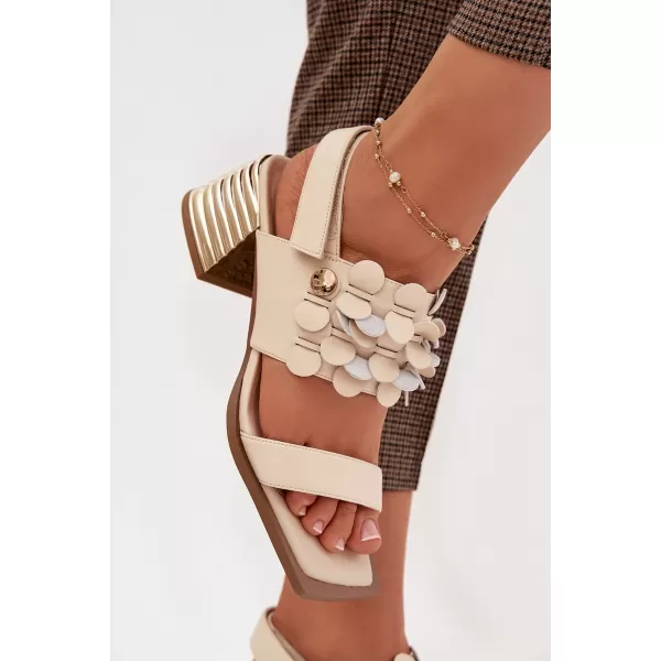  Dámské sandály D&A CR61-3062 BEIGE 