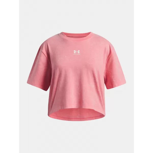  Dívčí triko UNDER ARMOUR UA G RIVAL WASH SS 6011673-600 RŮŽOVÁ 