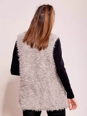 Dámská vesta WOOL FASHION ITALIA AT-KZ-22105.11P GRAY