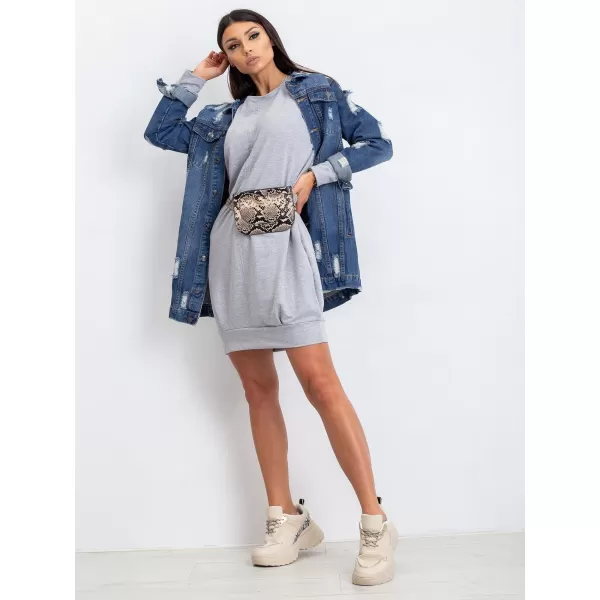  Dámské šaty BASIC FEEL GOOD RV-TU-5184.93P GRAY 
