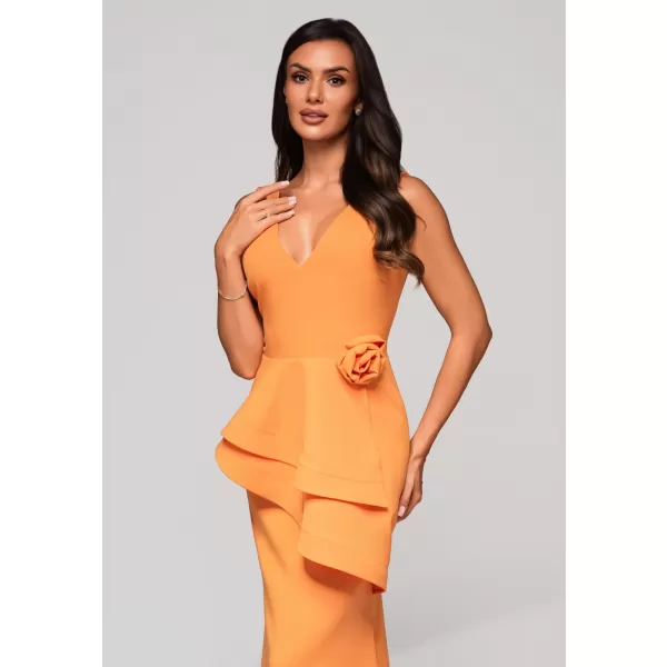  Dámské šaty LARICA LA-OM-DLR212 ORANGE 