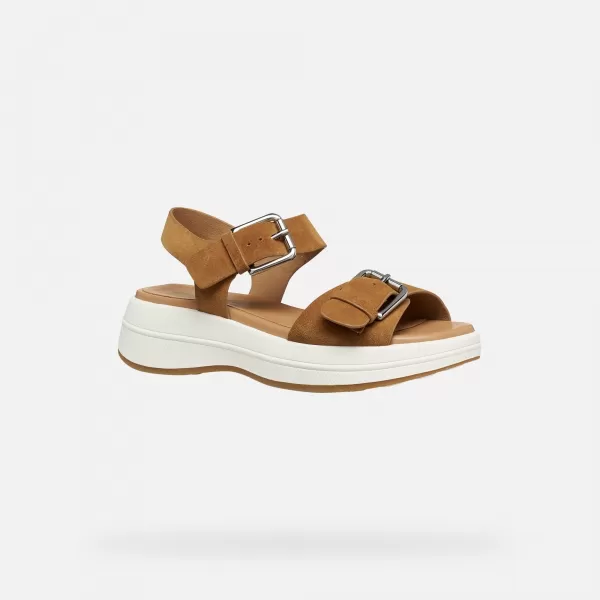  Dámské sandály GEOX SPHERICA ECUB-3 S G012854 HNĚDÁ 