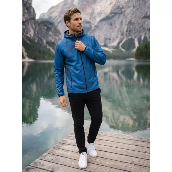  Pánská softshellová bunda premium ALTISPORT VOJ/ALM079JACK01 MODRÁ 