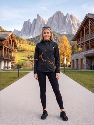 Dámská softshellová bunda premium ALTISPORT VOJ/ALW129JACK01 ČERNÁ