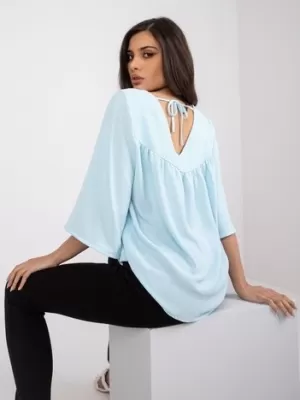 Dámská halenka RUE PARIS CHA-BZ-1701.29P LIGHT BLUE