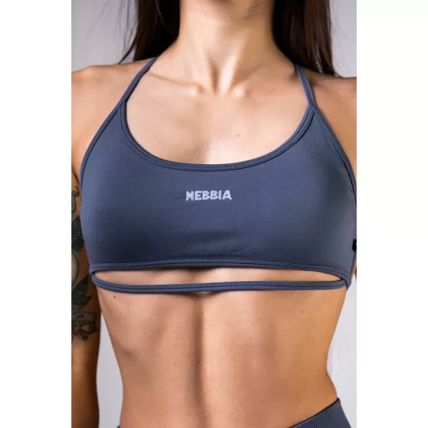  NEBBIA Open-back sportovní podprsenka POWER 890 GREY 