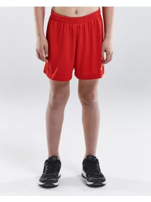 Dětské sportovní kraťasy CRAFT TW Squad Go Short Solid Jr JASNĚ ČERVENÁ