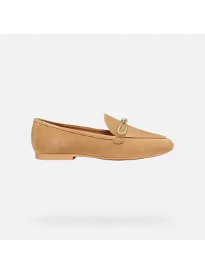 Dámské mokasíny GEOX NEW PALMARIA G012919 BÉŽOVÁ