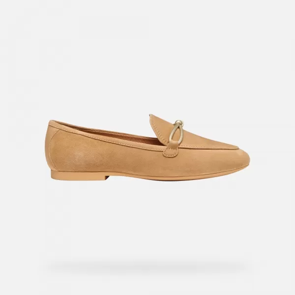  Dámské mokasíny GEOX NEW PALMARIA G012919 BÉŽOVÁ 