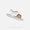 Dívčí sandály GEOX SANDAL LIGHTFLOPPY B455TB054AJC0232 BÍLÁ