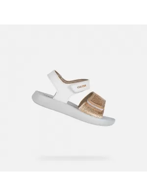 Dívčí sandály GEOX SANDAL LIGHTFLOPPY B455TB054AJC0232 BÍLÁ