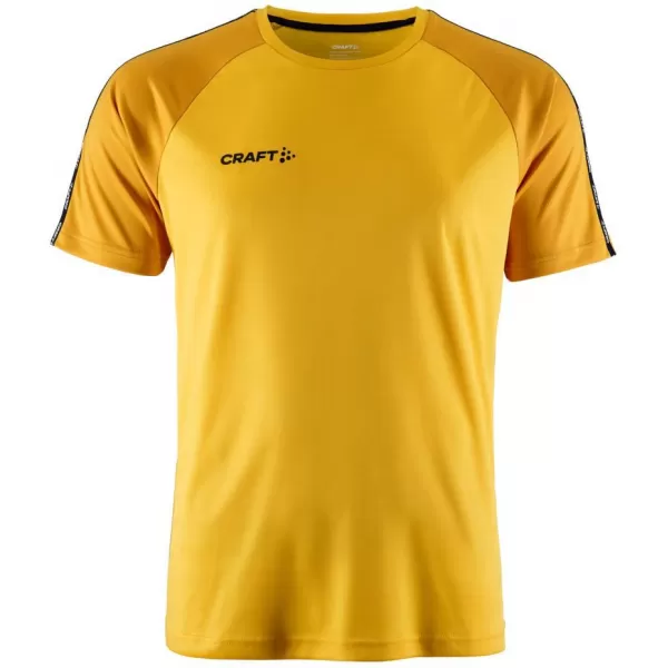  Pánské kontrastní sportovní tričko CRAFT TW Squad Go Contrast Jersey M ŠVÉDSKÁ ŽLUTÁ/ZLATÁ 