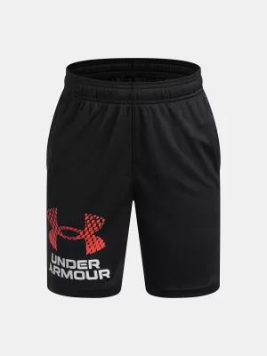 Chlapecké kraťasy UNDER ARMOUR TECH LOGO SHORTS 1383333-006 ČERNÁ