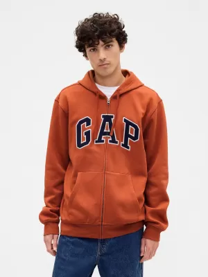 Pánská mikina GAP LOGO HOODIE ZIP 674144-26 COPPER SPICE