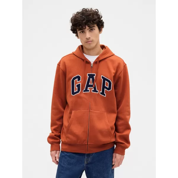  Pánská mikina GAP LOGO HOODIE ZIP 674144-26 COPPER SPICE 