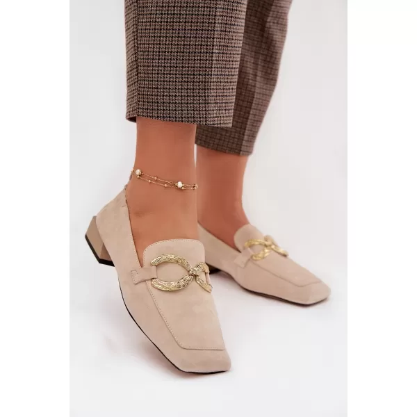  Dámské mokasíny D&A CR61-3115 BEIGE 