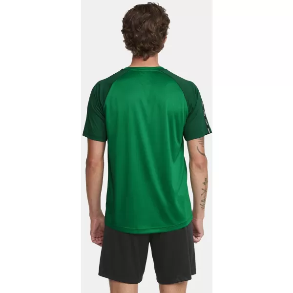  Pánské kontrastní sportovní tričko CRAFT TW Squad Go Contrast Jersey M TÝMOVĚ ZELENÁ/ZELENÁ 