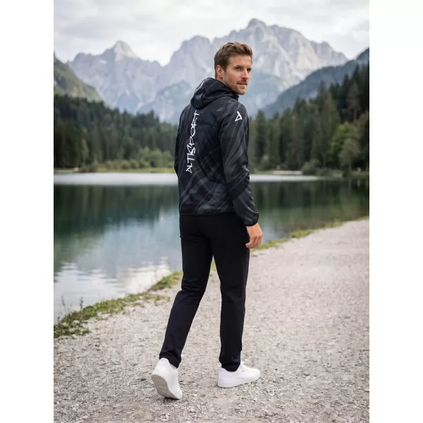 Pánská softshellová bunda premium ALTISPORT VOJ/ALM072JACK01 ČERNÁ 