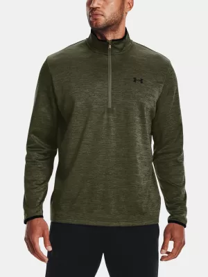 Pánská mikina UNDER ARMOUR UA ARMOUR FLEECE 1/2 ZIP ZELENÁ