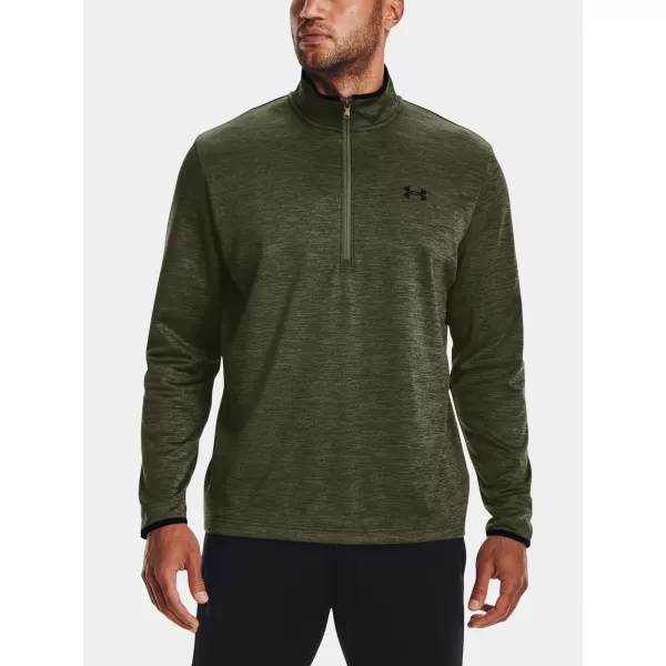  Pánská mikina UNDER ARMOUR UA ARMOUR FLEECE 1/2 ZIP ZELENÁ 
