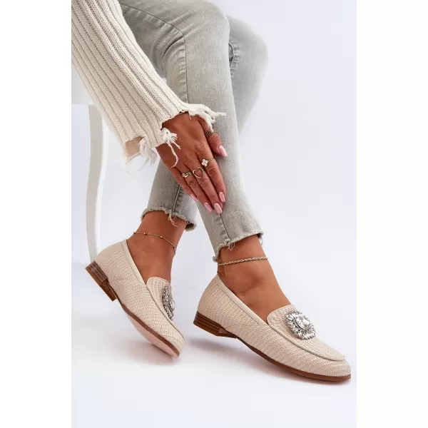  Dámské mokasíny D&A MR38-676 BEIGE 