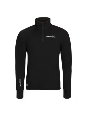 Pánská mikina PROGRESS TOREZ ZIP MERINO ČERNÁ