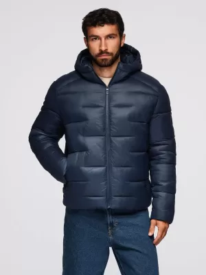 Pánská bunda OMBRE OM-JAHP-0235 NAVY BLUE