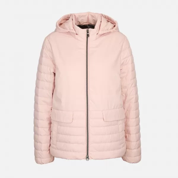  Dámská péřová bunda GEOX MYLUSE G012398 RŮŽOVÁ 