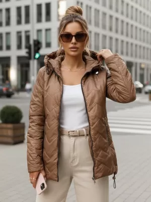 Dámská bunda DSTREET HNĚDÁ