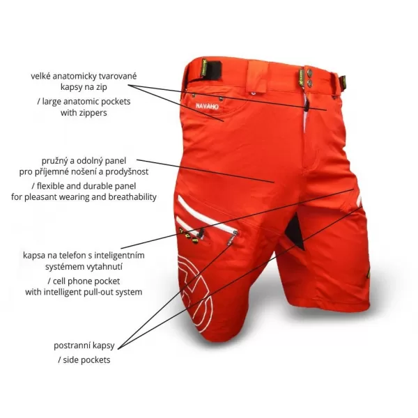  Pánské kraťasy HAVEN NAVAHO SLIMFIT / CYKLOVLOŽKOU MODRÁ 