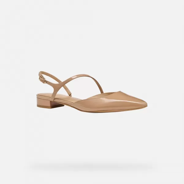  Dámské baleríny GEOX GISELDA15 G013213 SVĚTLE HNĚDÁ 
