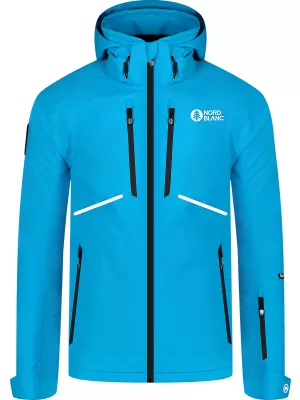 Pánská lyžařská bunda NORDBLANC BRAN NBWJM8294 AZUROVĚ MODRÁ