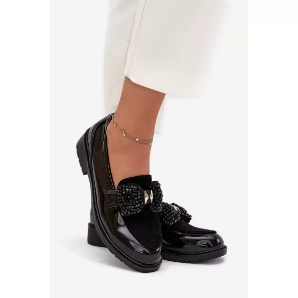 Dámské mokasíny D&A HY51-319 BLACK 
