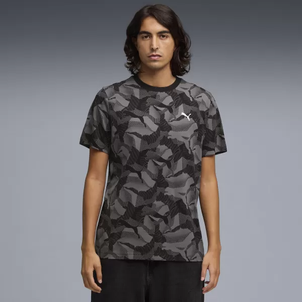  Pánské triko PUMA ESS LOGO LAB AOP TEE 692027_01 PUMA BLACK 