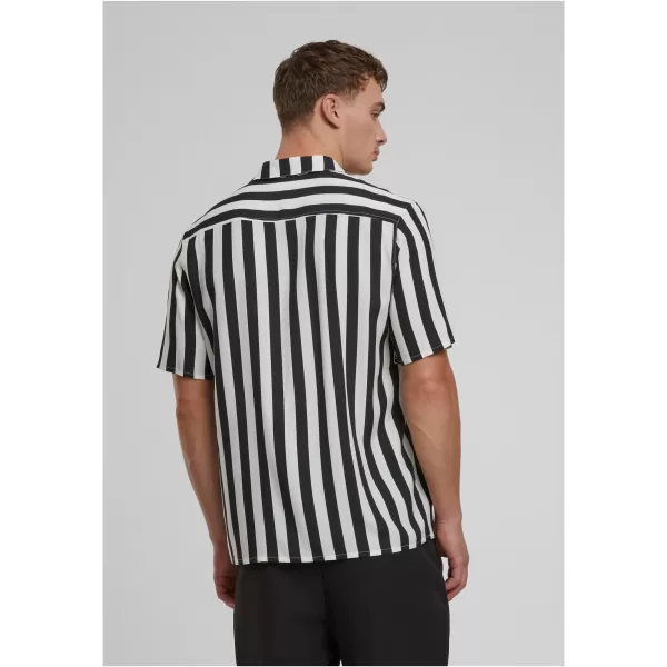  Pánská košile URBAN CLASSICS TB4150 BLACK/OFFWHITE 