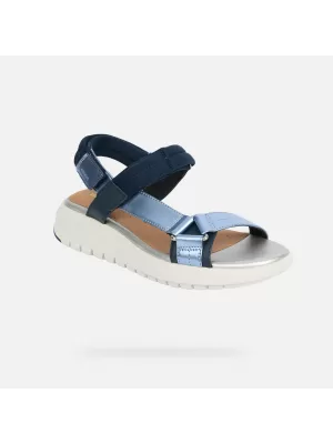Dámské sandály GEOX FLEXTRIDE S G013068 MODRÁ